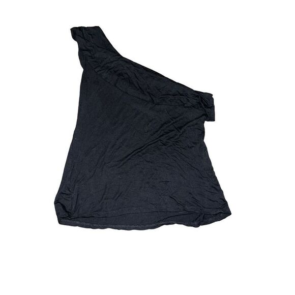 Silence + noise one shoulder ruffle neck size large top - Picture 2 of 5
